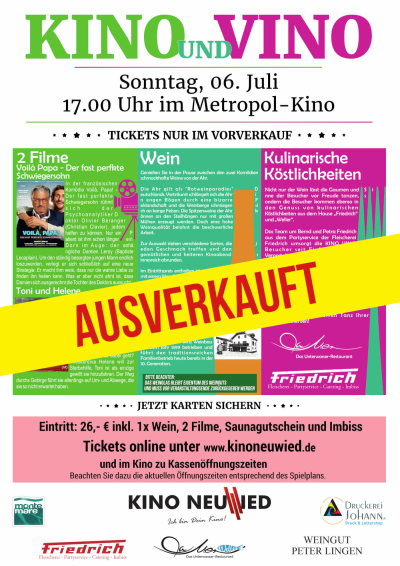 Bild zu Kino und Vino 1 - Sonntag, 06. Juli im Metropol - 1