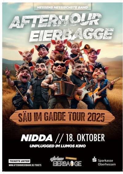 Bild zu Afterhour Eierbagge: Säu im Gadde Tour 2025 - am 18. Oktober unplugged im Lumos erleben! - 1