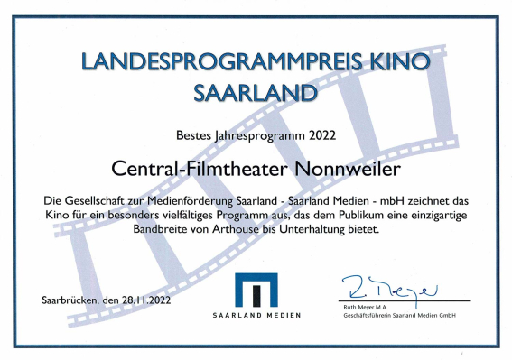 Bild zu Landesprogrammpreis Kino 2022! - 1