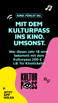 Bild zu KULTURPASS AUCH BEI UNS IM KINO! - 1