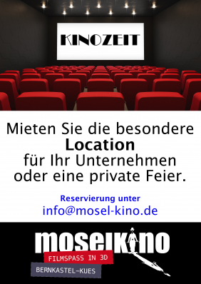 Bild zu Mieten Sie sich eine besondere Auszeit bei uns im Mosel-Kino! - 1