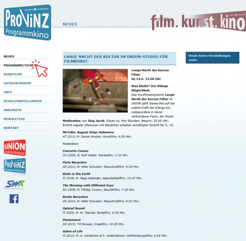Bild zu Neu im PROVINZ: Online-Tickets - 1