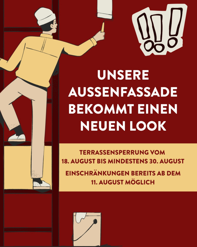 Bild zu SPERRUNG DER LOUNGE-TERRASSE VOM 18. BIS 30. AUGUST - 1