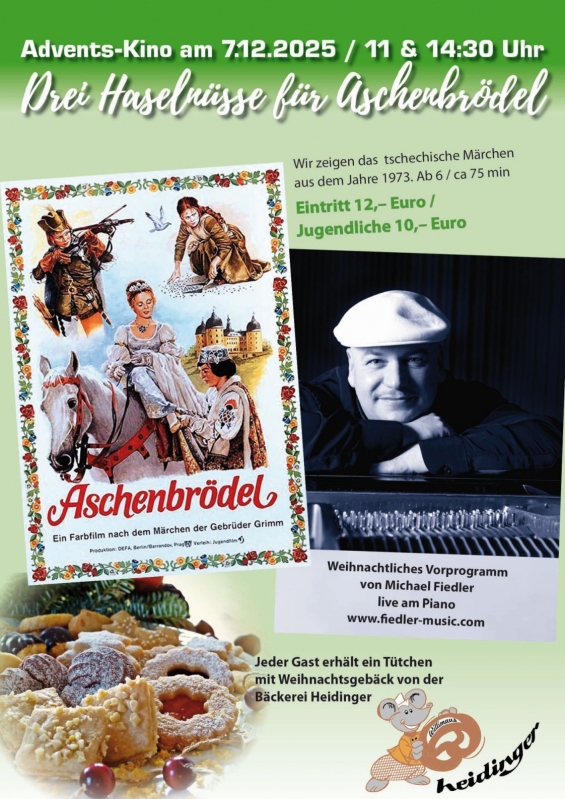Bild zu Advents-Kino am 7.12.25: "Drei Haselnüsse für Aschenbrödel" - 1