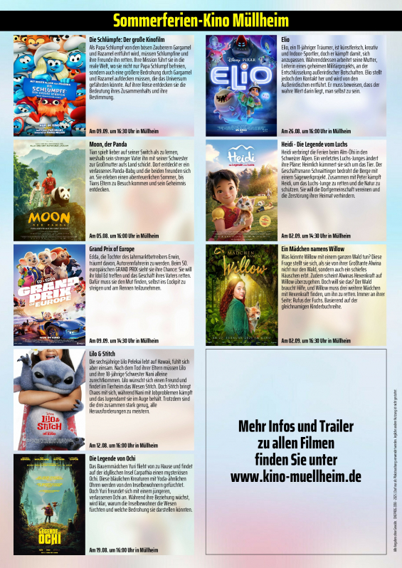Bild zu Sommerferienkino 2025 im Kino in Müllheim - 1