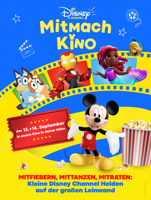 Bild zu Disney Channel Mitmach-Kino 13. & 14.09.2025 - 1