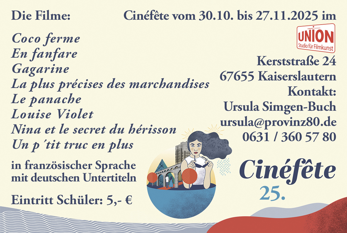 Bild zu Cinefete 2025 im UNION - STUDIO FÜR FILMKUNST - 1