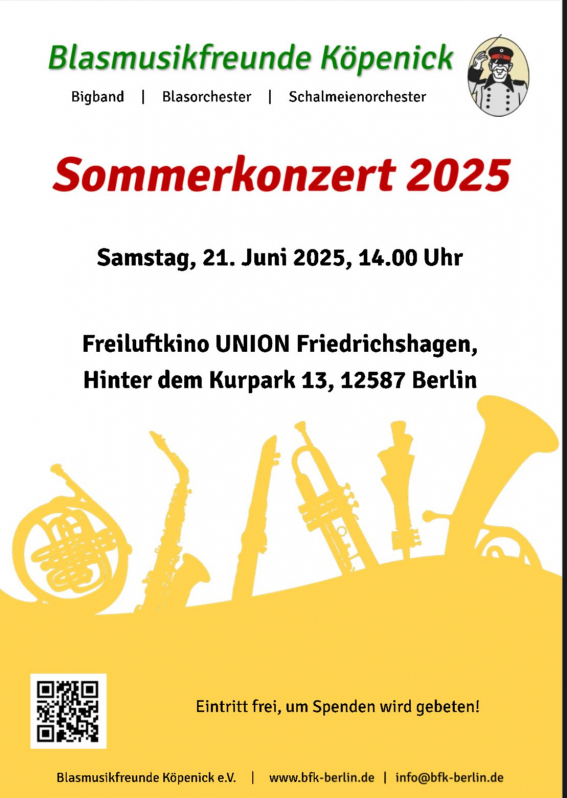Bild zu Sommerkonzert der Blasmusikfreunde Köpenick e.V. - 1