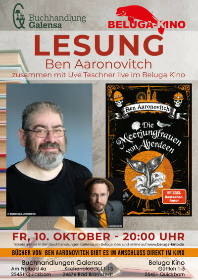 Bild zu LESUNG - Ben Aaronovitch zusammen mit Uve Teschner: Die Meerjungfrauen von Aberdeen - AUSVERKAUFT - 1