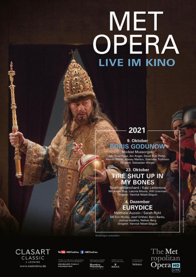 Wulfenia Kino : Met Opera 2021/22: Modest Mussorgski BORIS GODUNOW