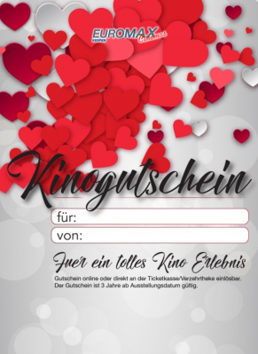 Bild zu VALENTINSTAG 14.2. - GESCHENK ? DIE LÖSUNG - EUROMAX GUTSCHEIN - 1