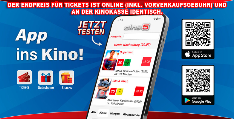 Bild zu App ins Kino! Jetzt auch Snacks online kaufen - Ohne Anstehen - 1