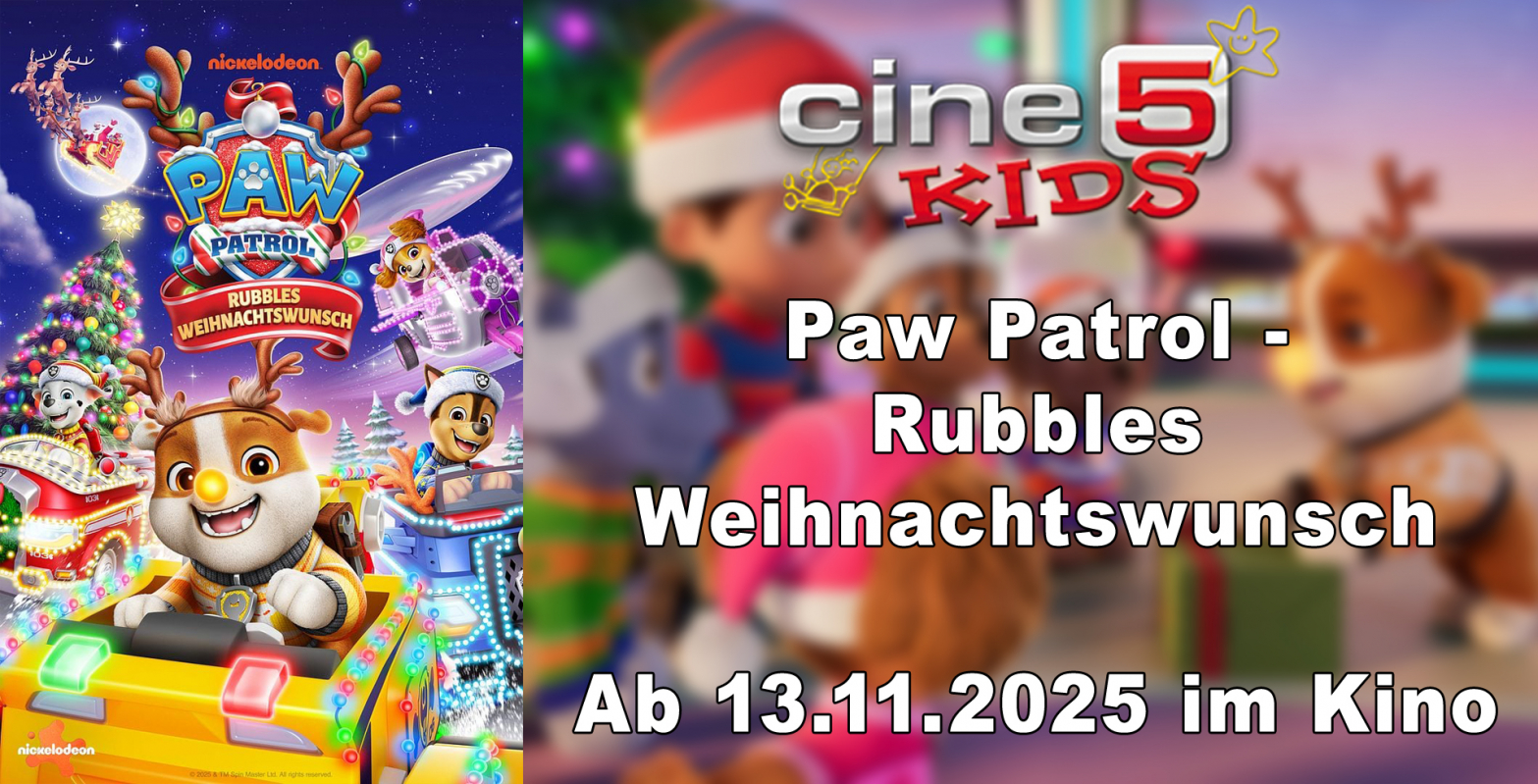 Bild zu Paw Patrol: Rubbles Weihnachtswunsch ab dem 13.11.2025 im Programm - 1