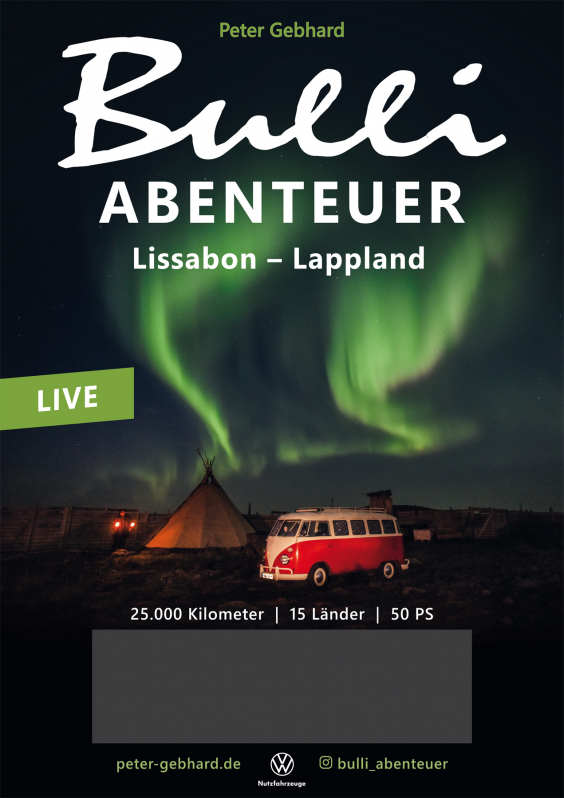 Bild zu Live Multivisionsshow: DAS GROßE BULLI ABENTEUER: Von Lissabon nach Lappland - 1