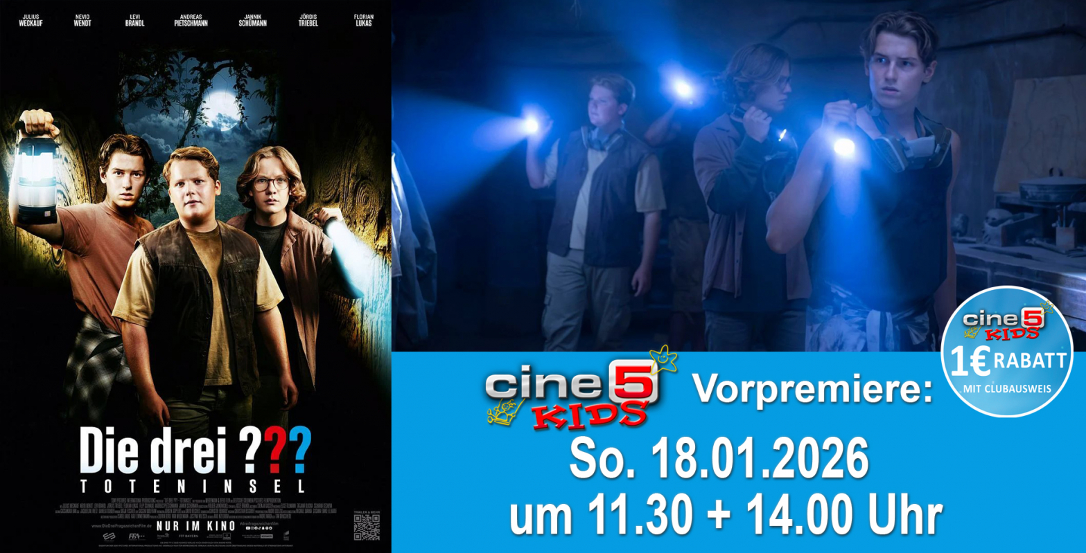 Bild zu Cine 5 Kids Preview: Die drei Fragezeichen - Toteninsel am 18.01.2026 - 1